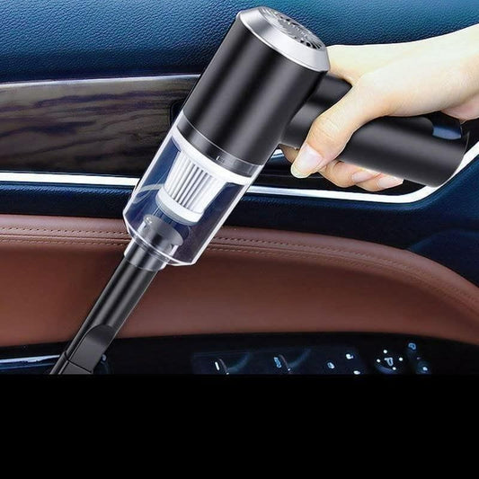 Car Vacuum Cleaner, Air Duster & Inflator | 70W High Power, 12000Pa Brushless Motor, 4000mAh Type-C Rechargeable Cordless Handheld Vacuum with Multi Nozzle for Car,Office,Home